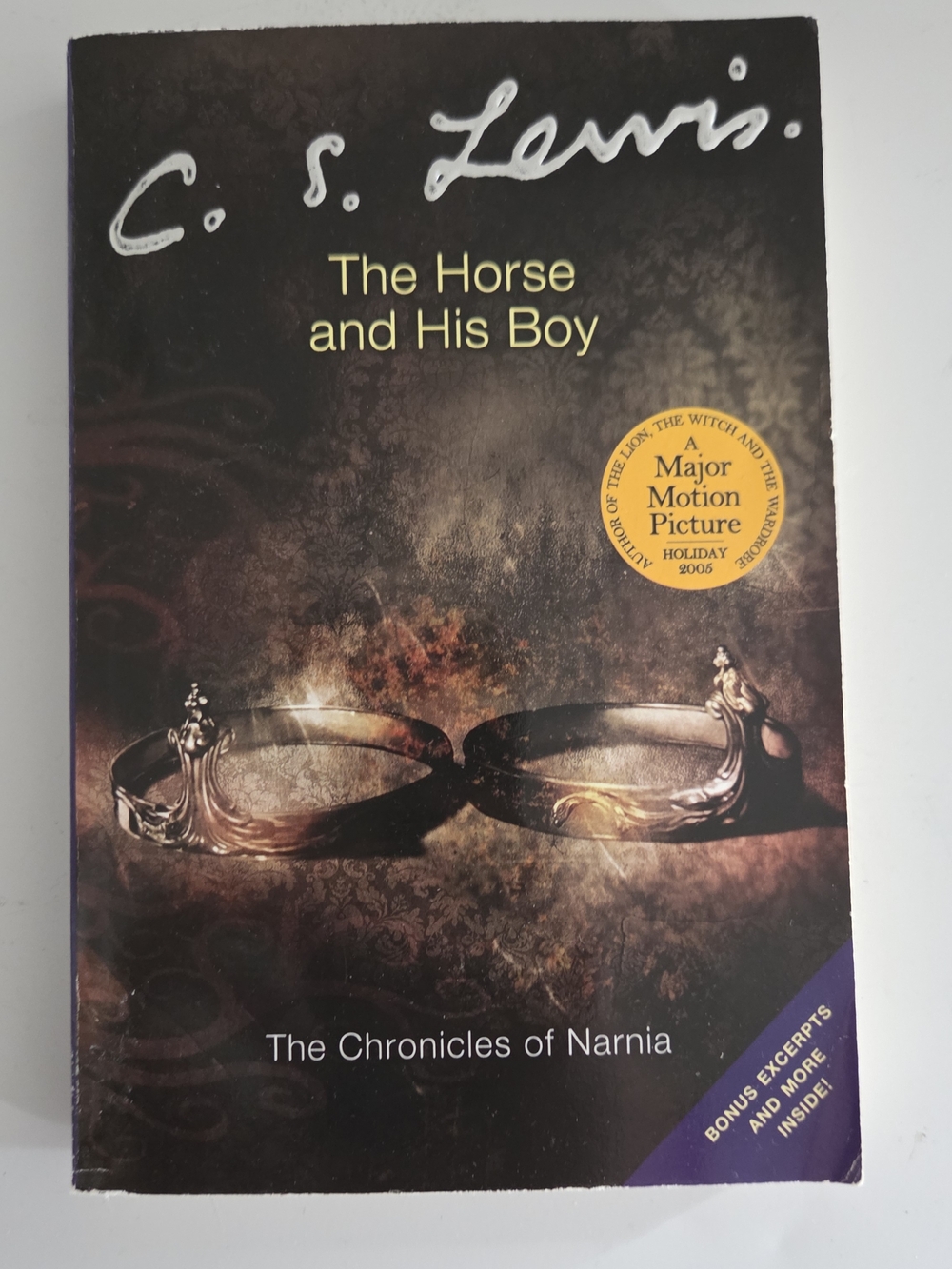 C.S. Lewis "The Horse and His Boy" Paperback - Brown/Black Cover